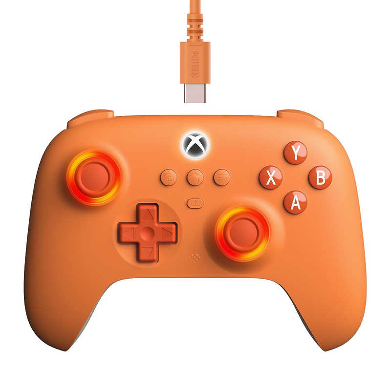 8BitDo Ultimate C Wired Controller forXbox Orange (Xbox Series X S/Xbox One/PC)　CY-8BDUCWCX-OR