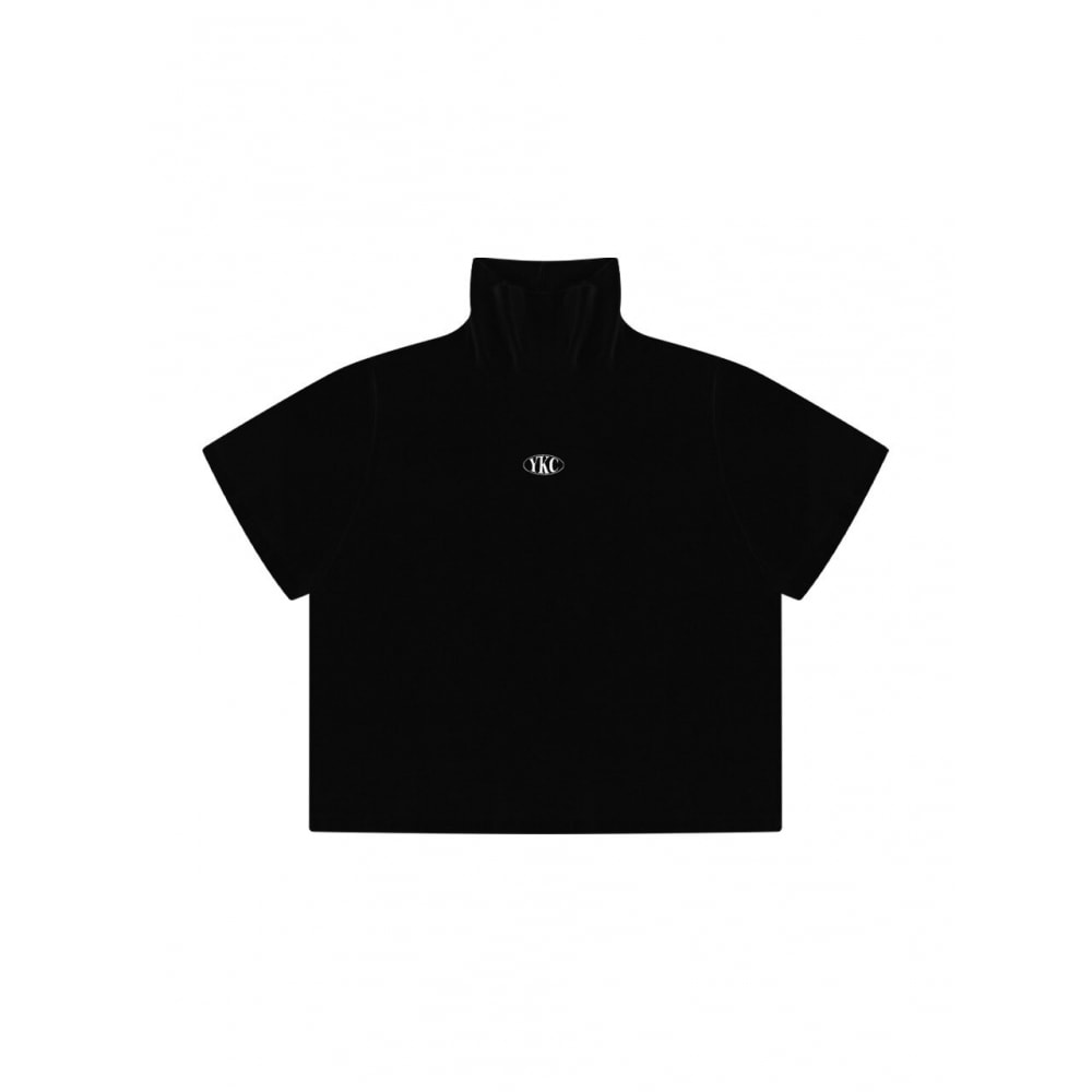 youthkrew YK オーバルハーフネックトップスブラック