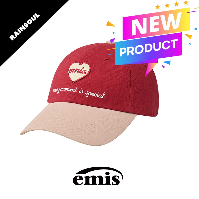 [イミス 25ss]イミスハートワッペントーンオントーンボールキャップ [6カラー]