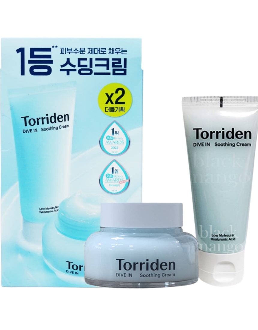 （韓国発送） ダイブイン スージングクリーム 100ml×2本セット高保湿×低刺激・敏感肌ケアダブル限定企画 韓国スキンケア