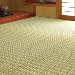 掛川織花ござ(い草敷物) 174×174cm グリーン・HRM670212