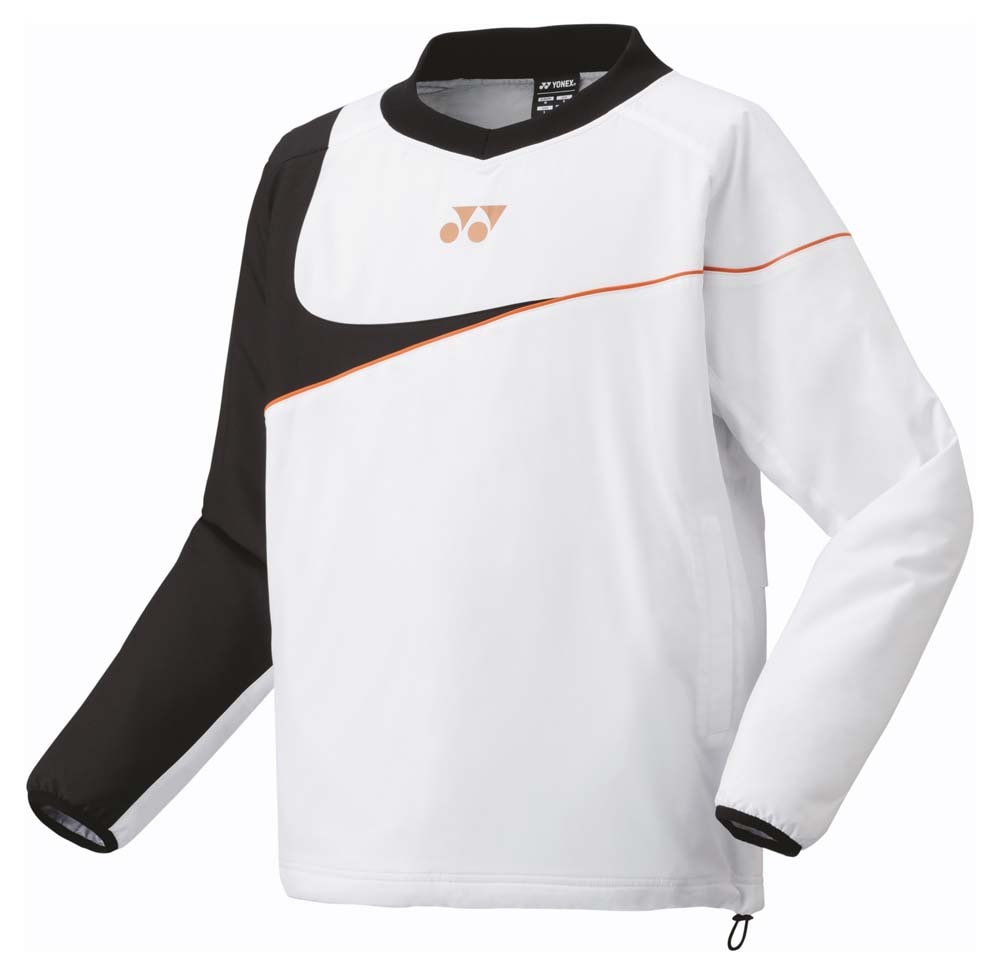 ヨネックス YO-90091-011-S ユニセックス 中綿Vブレーカー（ホワイト・サイズ：S） YO90091011S