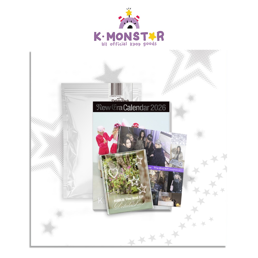 KiiiKiii - Delulu Pack / The 2nd EP ALBUM (Calendar. Ver./Crystal Ball. Ver./Headphone. Ver.) SET