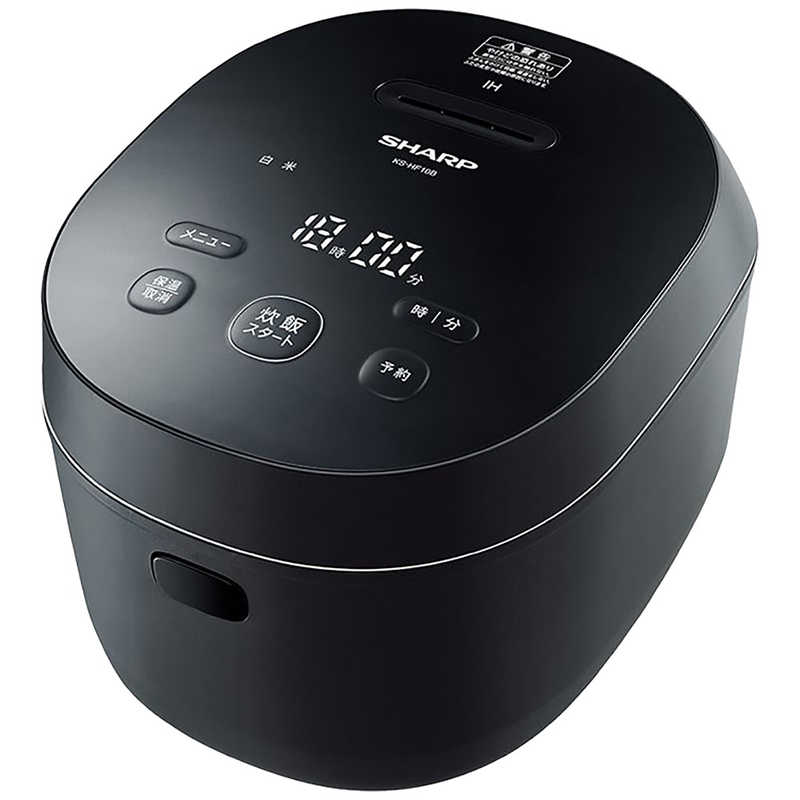 シャープ　SHARP　炊飯器 5.5合 PLAINLY IH ブラック系　KS-HF10B-B