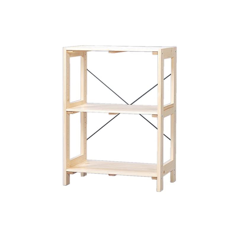 【即納】アイリスオーヤマ ラック 木製 幅58.5奥行35高さ80cm ウッディラック クリア WOR-5308