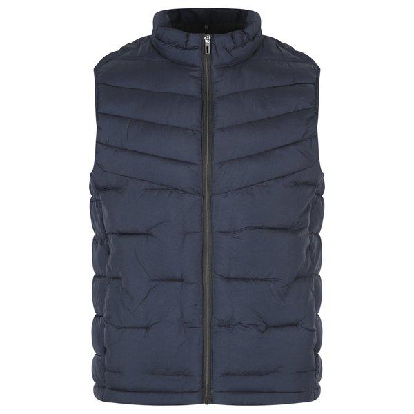 メンズ高密度ウェルロンハイネック軽量ベストパディング DD-VEP-K4WMV901-ネイビー