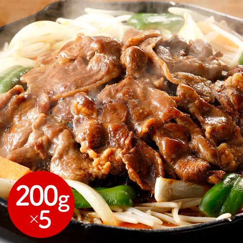 北海道名物 味付けラムジンギスカン 5個 / 羊肉 ラム肉 小分け 冷凍
