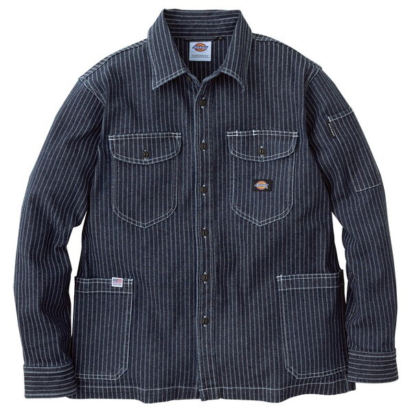 D698 INDIGO 3XL インディゴ ストレッチウォバッシュシャツジャケット
