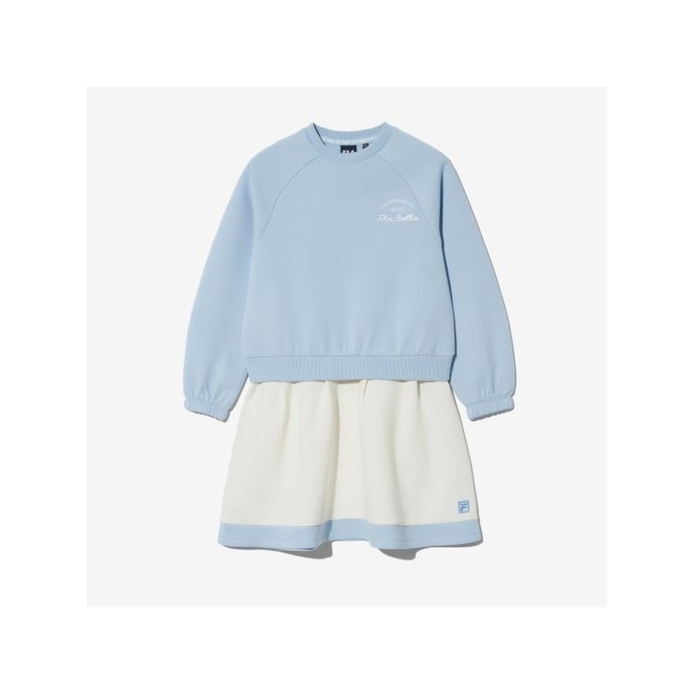 [FILA KIDS] フレアアミーガドレス (FK2OPG3401F_SBU) Q0ZFK2OPG3401FSBU