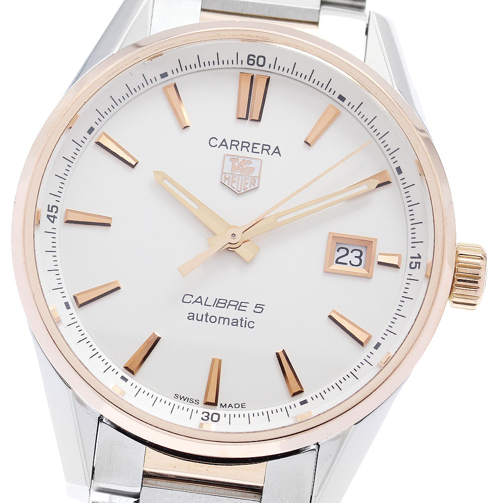 タグホイヤー TAG HEUER WAR215D.BD0784 カレラ キャリバー5 PGコンビ 自動巻き メンズ 保証書付き_869126【中古】