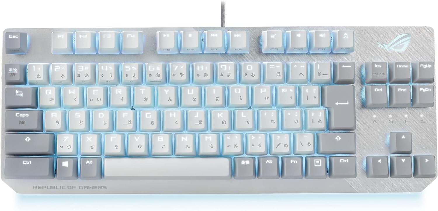 ROG Strix Scope NX TKL Moonlight White 赤軸 [White/Gray] 有線キーボード