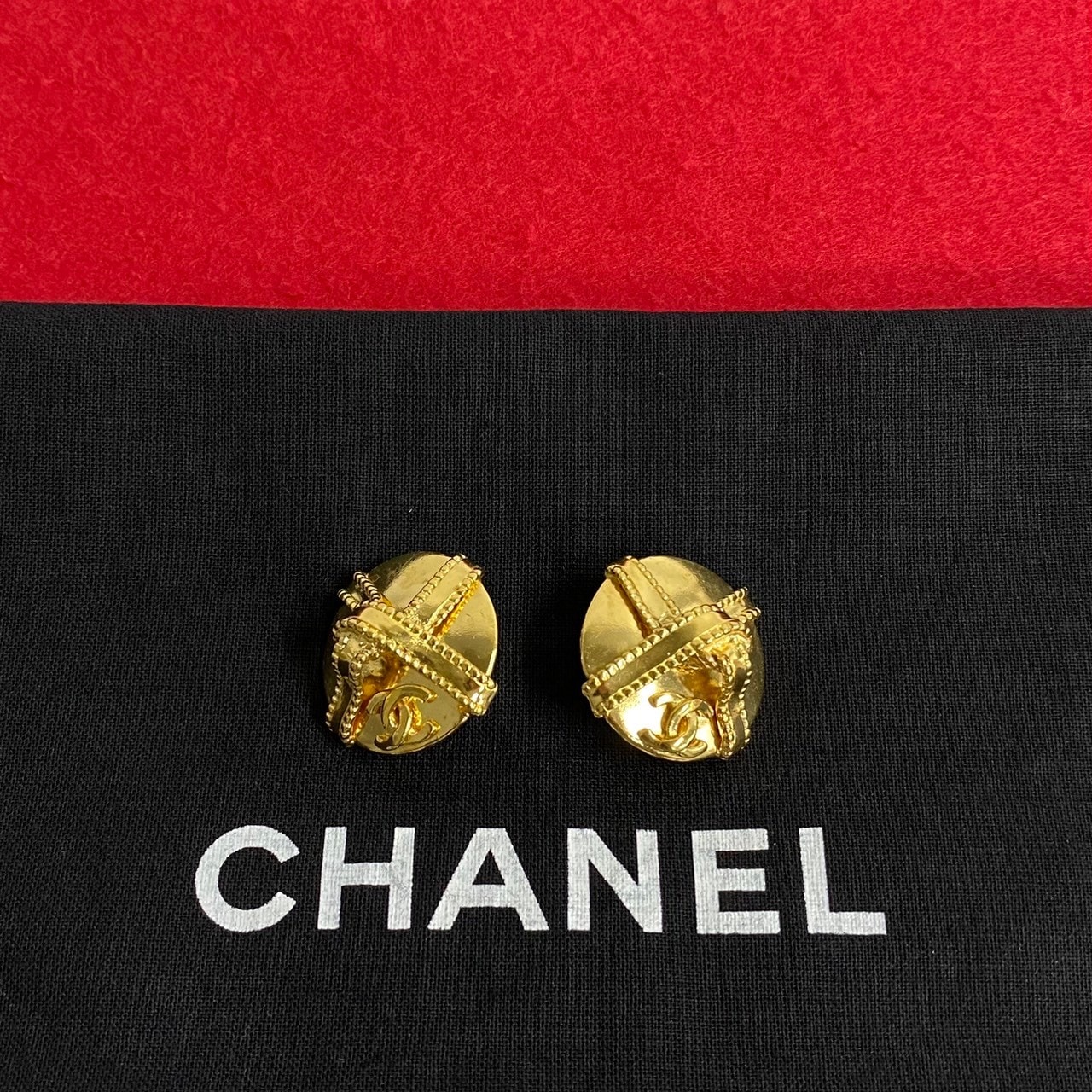 ヴィンテージイヤリング GP ゴールド 88912