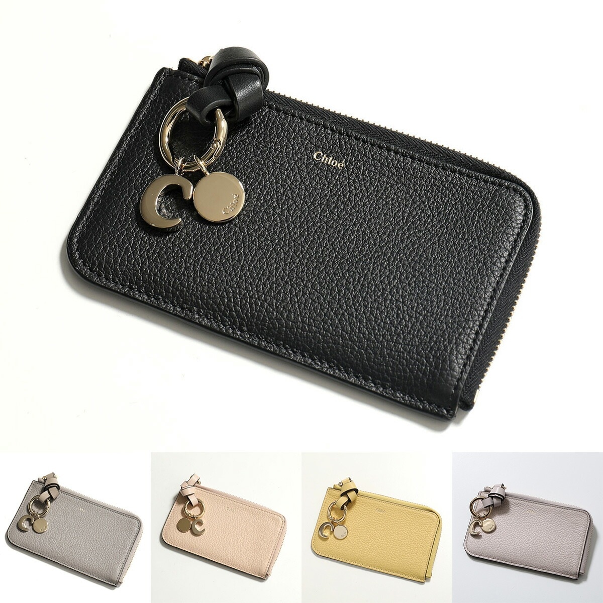 Chloe クロエ コイン&カードケース ALPHABET アルファベット CHC21WP944F57 レディース レザー フラグメントケース ミニ財布 カラー5色