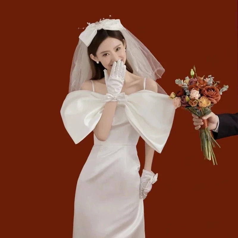 ウェディングドレス 白 イブニングドレス パーティードレス ワンピース 二次会 結婚式 成人式 演奏会 花嫁 お呼ばれ 披露宴 8