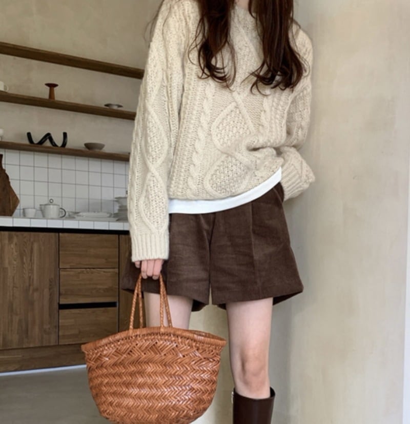 ボトムス デート ショートパンツ ショート丈 ウエストマーク ハイウエスト コーデュロイ 可愛い きれいめ 上品 おしゃれ かっこいい 可愛い ラブリー キュート ガーリー クール モード系