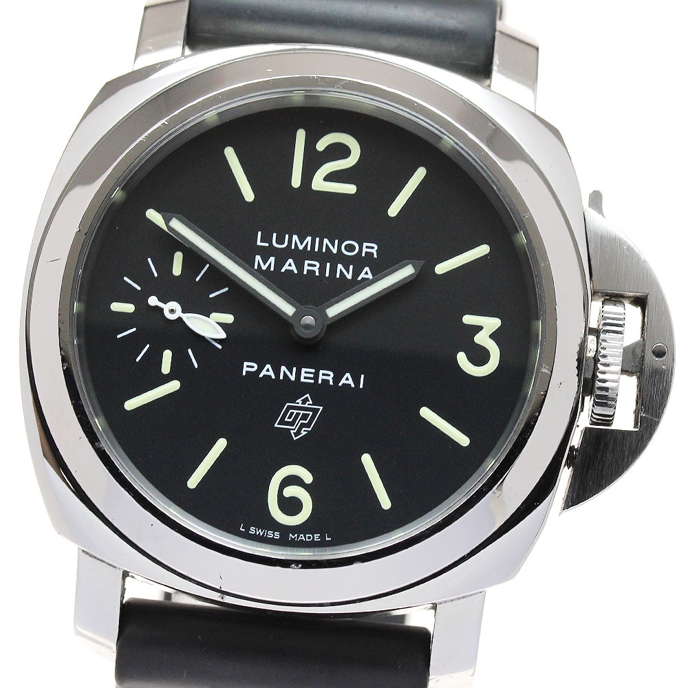 パネライ PANERAI PAM01005 ルミノール マリーナ ロゴ アッチャイオ 手巻き メンズ _823475【中古】