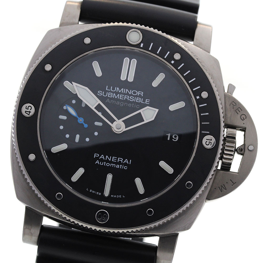 パネライ PANERAI PAM01389 ルミノール1950 サブマーシブル アマグネティック3デイズ チタニオ 自動巻き メンズ _840756【中古】
