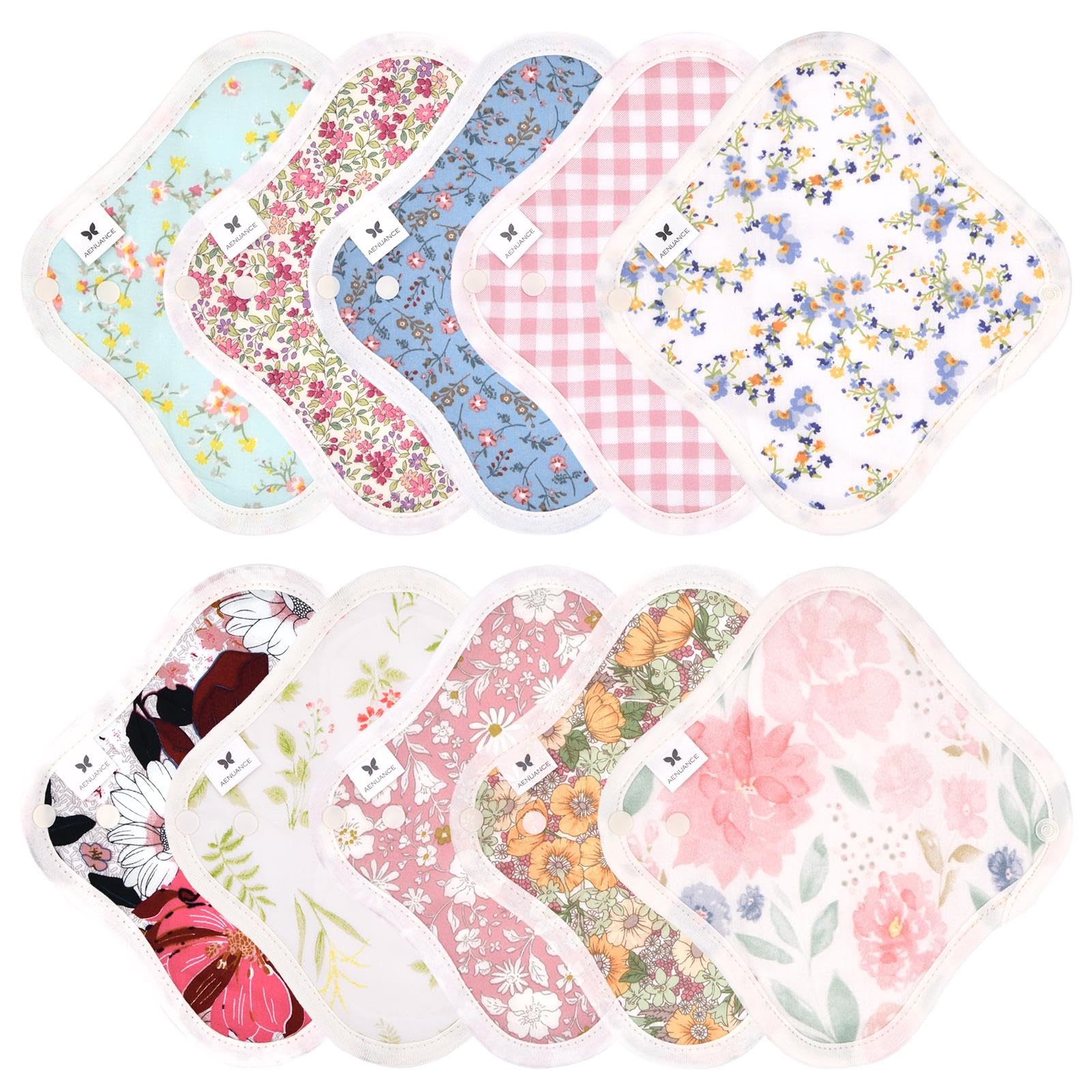 アウトレット エニュアンス 布ナプキン おりもの用 ライナー 10枚 セット 布ライナー 厚手 4cc 一体型 吸水 普段使いに 丸洗い可能 繰り返し 使用 防水なし