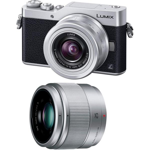 【中古】パナソニック Panasonic GF9 ダブルズームレンズキット シルバー microSDカード付き