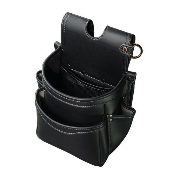 フジ矢 腰袋2段（黒金） AB－22BG 収納用品 腰袋サック 腰袋 サック 10,787円