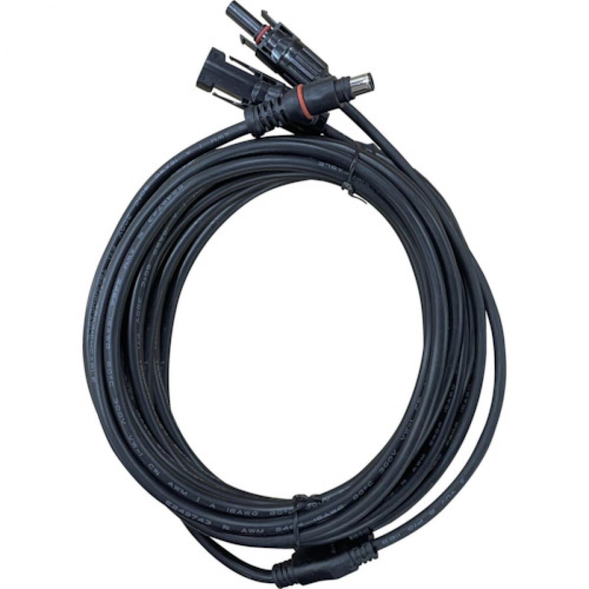 富士倉 MC4/DC7909変換ケーブル 10m MC4-10M 【100W常設タイプソーラーパネル用別売オプション 】