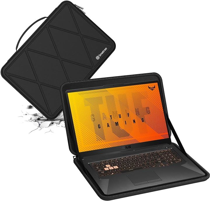 硬質EVA保護スリーブケース 17.3インチ ASUS TUF Gaming A17 F17 2022/2021( Black, For ASUS 17.3インチ（M124）)