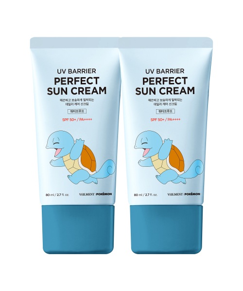 ポケモン UV サンクリーム 80ml ゼニガメ 2個