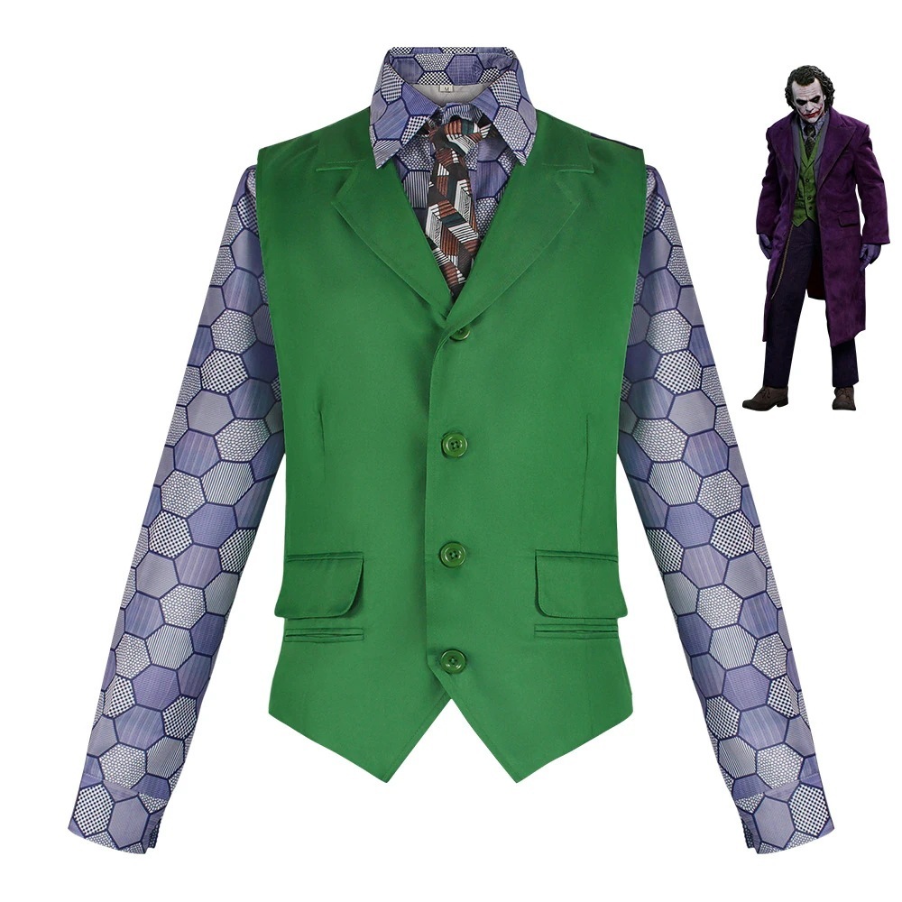 K1040ハロウィーンcos服バットマンダークナイトヒースレジェjokerピエロコスプレ舞台演技服