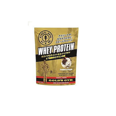 他サイト： ゴールドジム(GOLDS GYM) ホエイプロテイン クッキー&クリーム風味 720gの商品画像