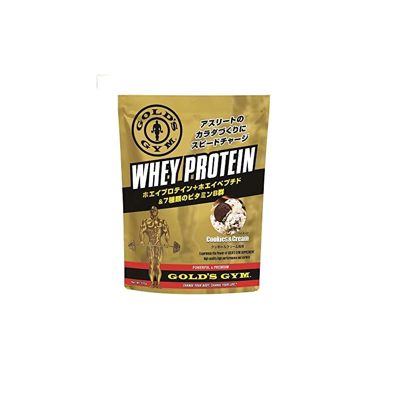 即納：ゴールドジム(GOLDS GYM) ホエイプロテイン クッキー&クリーム風味 720g