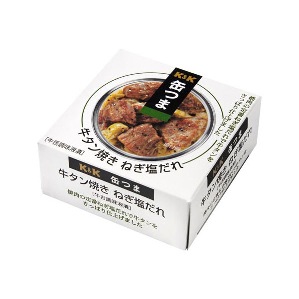 K&K 缶つま 牛タン焼き ねぎ塩だれ 60g ×6 メーカー直送