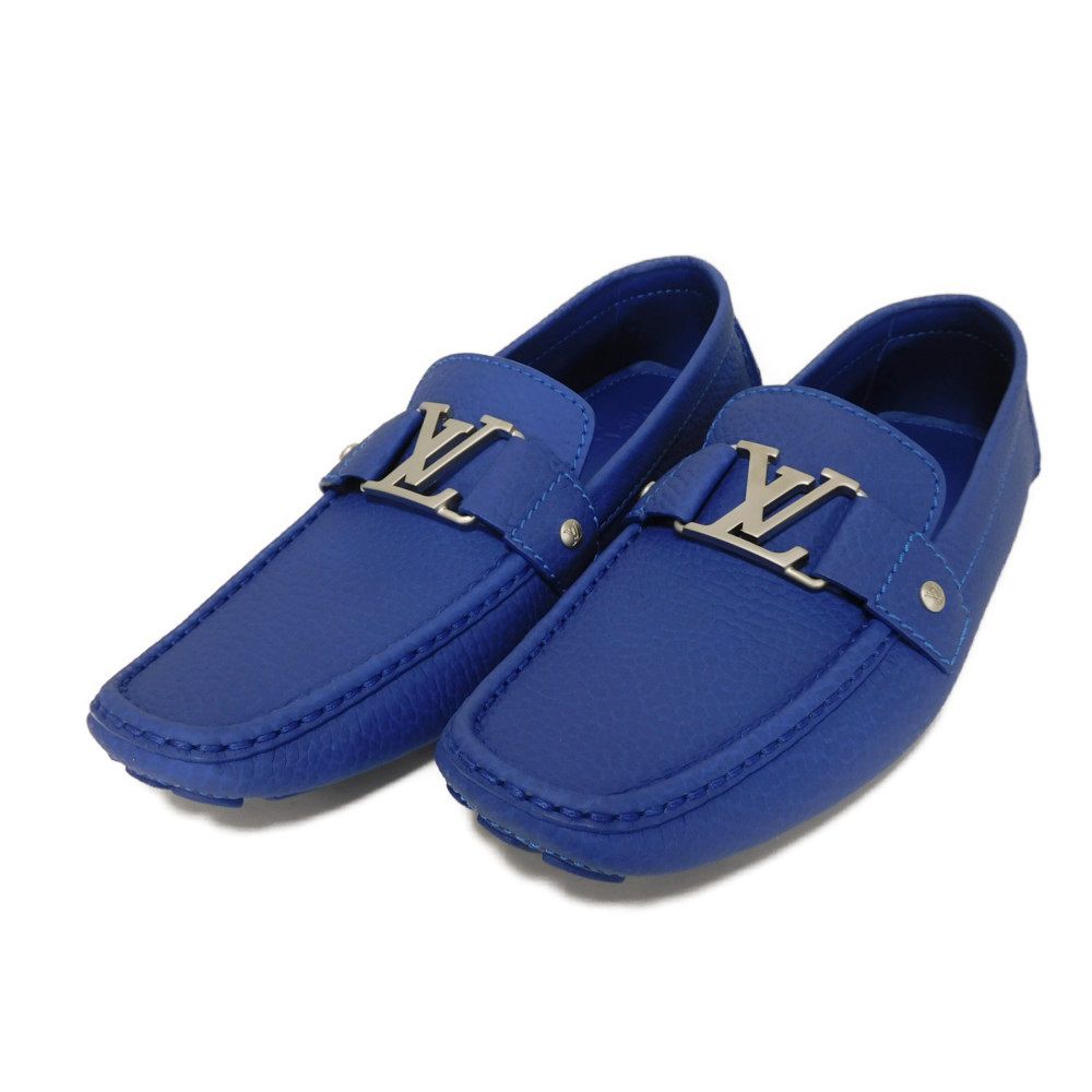 【中古】 ローファー 8 1/2 LVシグネチャー ブルー ドライビング シューズ 27cm モンテカルロ ライン LVロゴ 1A0RSC 38,870円