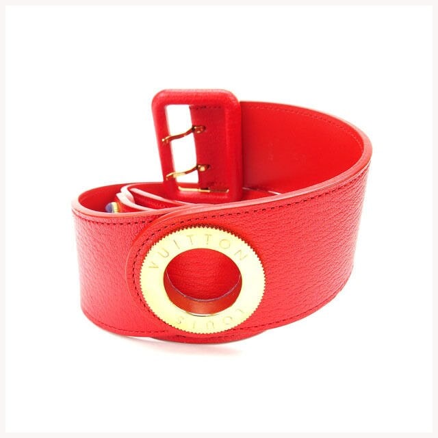 ベルト ｻｲｽﾞ30/75 レッド ゴールド 中古