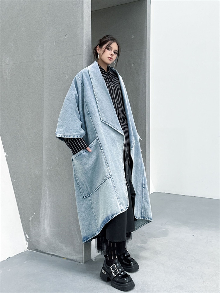 激安セール 2025オータム バットスリーブ ゆるめ丈 デニムカーディガン 4,277円