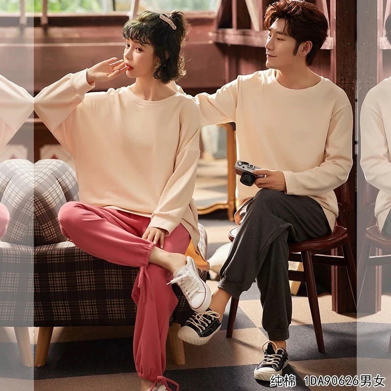 【幸運】カップル お揃い 服 ペアパジャマ ウェア ペア パジャマ ペア 結婚祝い パジャマ レ