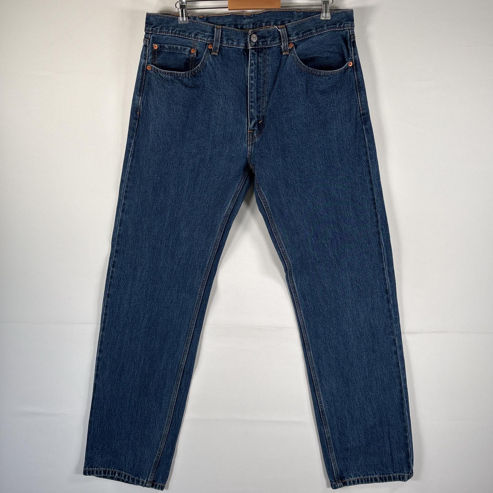 古着 デニムパンツ 505 ブルーデニム ジーンズ ジーパン ストレート 大きいサイズ w38 L34 インディゴブルー メンズ