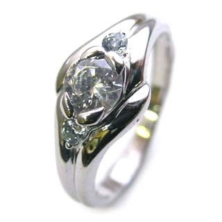 ( 婚約指輪 ) ダイヤモンド エンゲージリング( 3月誕生石 ) アクアマリン楽ギフ_包装