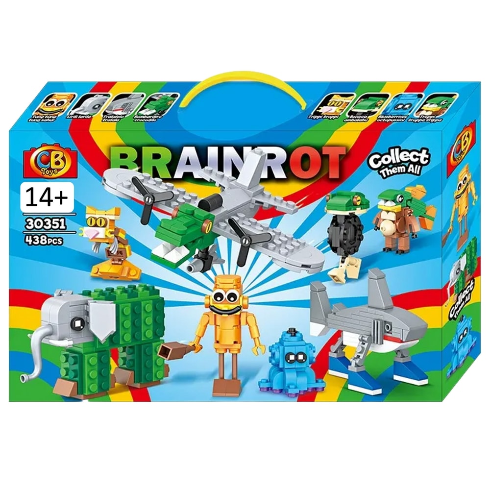 イタリアンブレインロット 組立ブロック 主人公8種 プレゼント用 ボックス おまけ