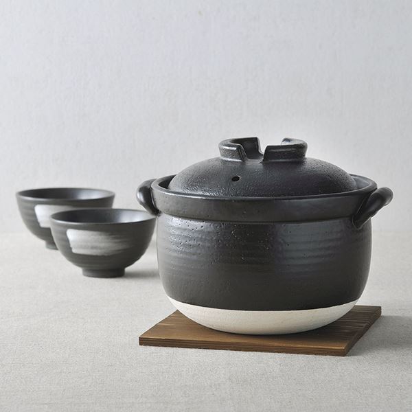 ふっくらご飯炊5客飯碗セット CHO-I-006 日本製 調理用品
