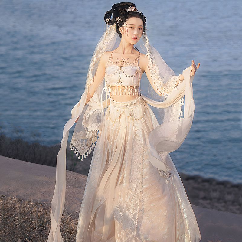 コスプレ 新型敦煌飛天異域王女漢服スーツ