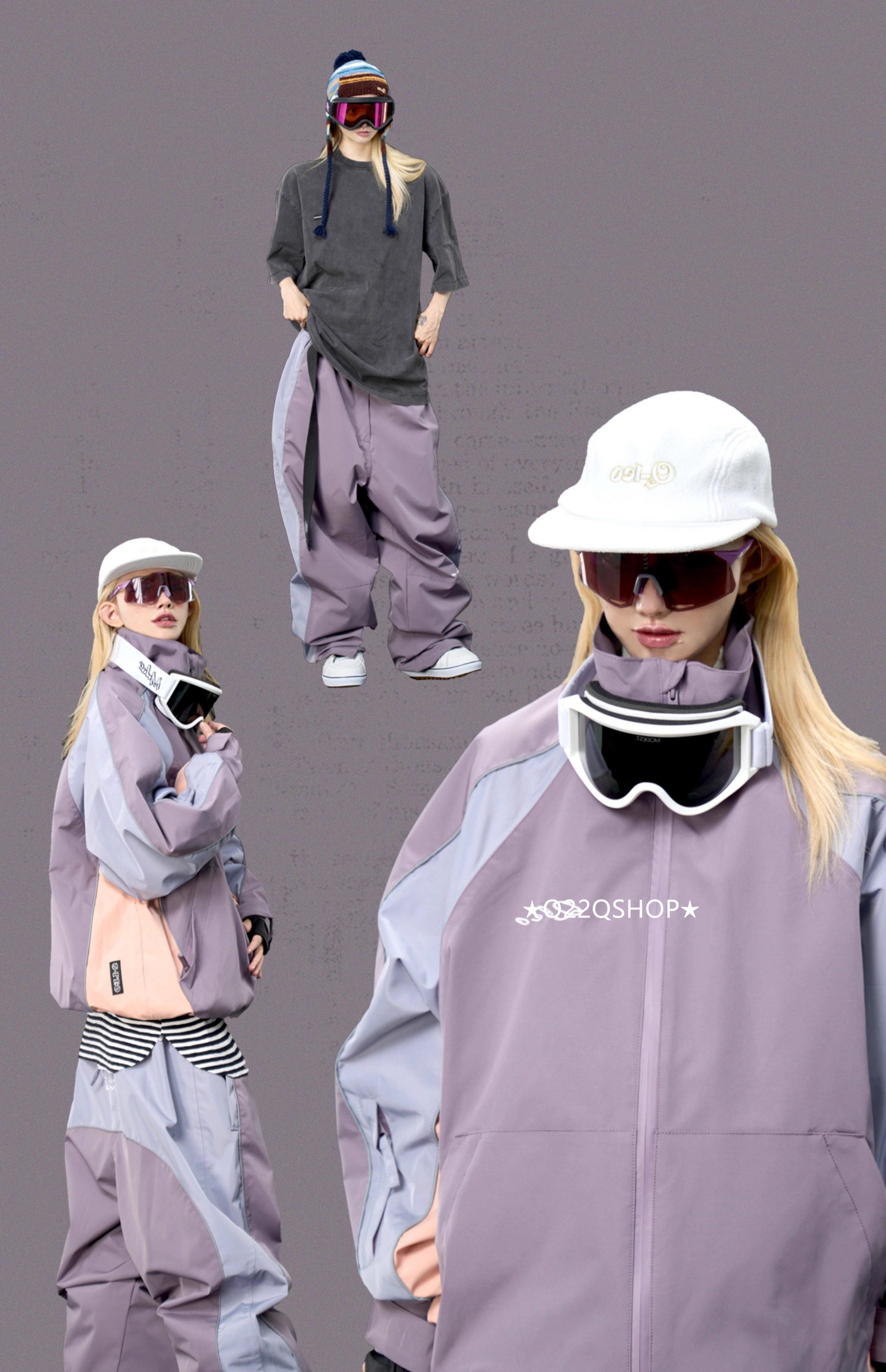 スノーボードウェア 2025 上下セット メンズ レディース ジャケット アウター パンツ ズボン ゆったり セットアップ ウィンタースポーツ スキーウェア スノボウェア スノー 防水韓国風