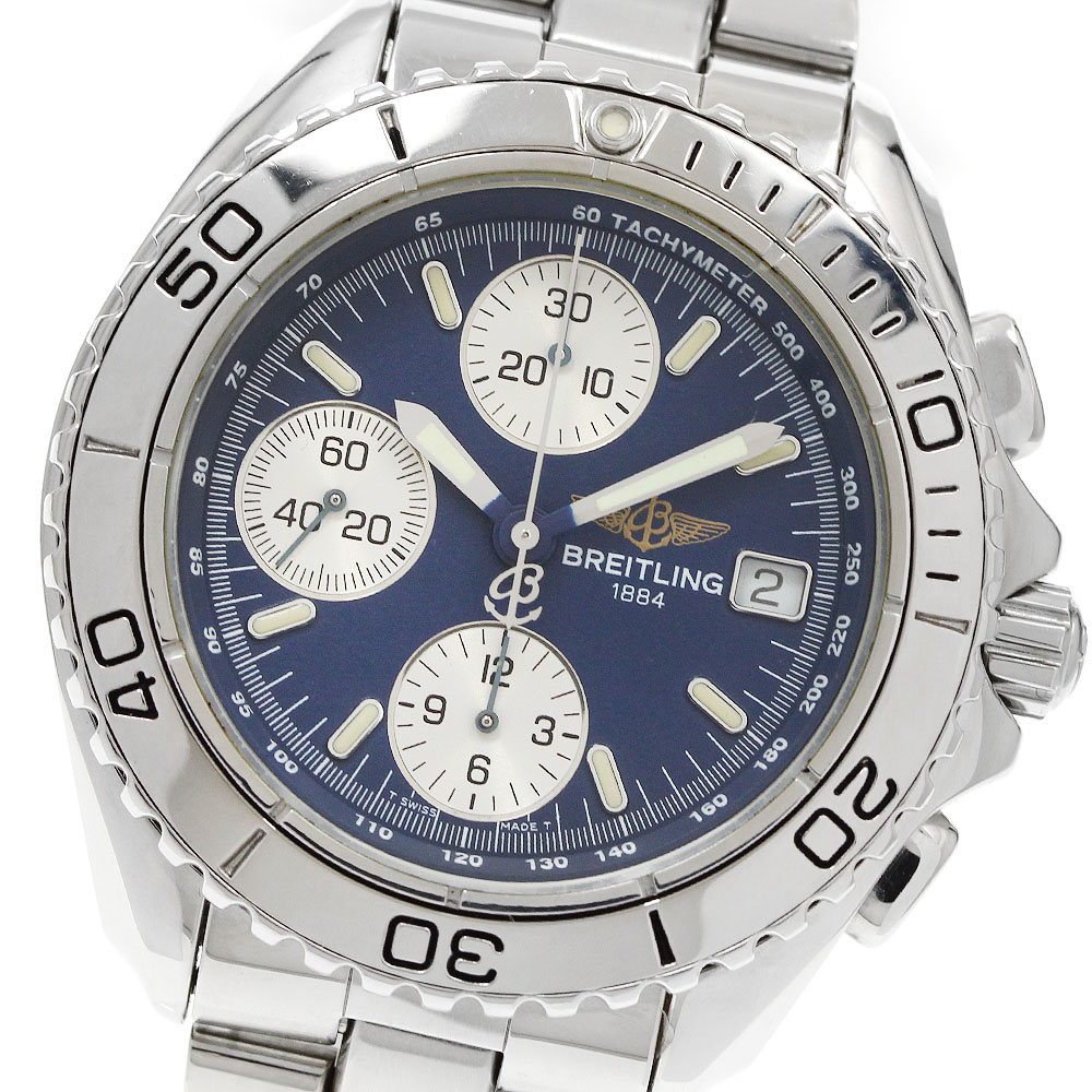 ブライトリング BREITLING A13051 クロノシャーク デイト 自動巻き メンズ 保証書付き_955360【中古】