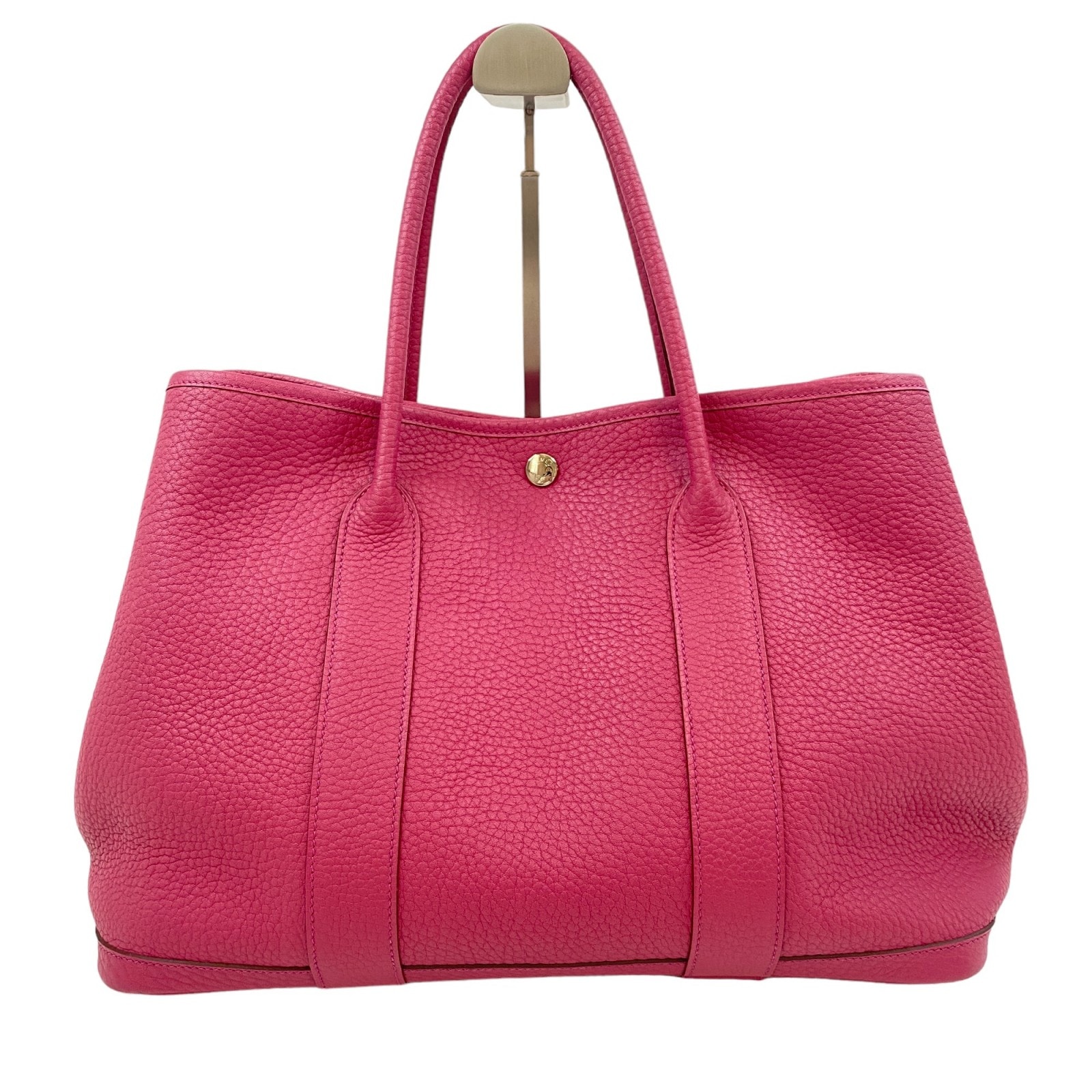 【中古】正規品 美品 エルメス HERMES レディース ガーデンパーティ PM ネゴンダ ピンク系 O刻印 2011年製