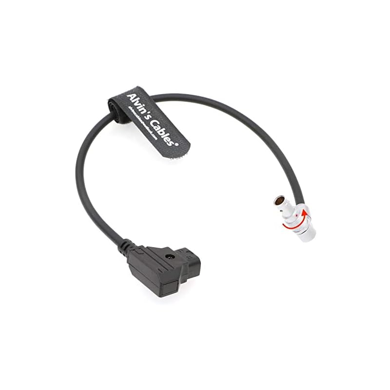 Alvins Cables 回転可能 直角2 pin Z CAM E2 S6 / F6 電源 ケーブル 調整可能 90度 2 pin オス to D tap コード