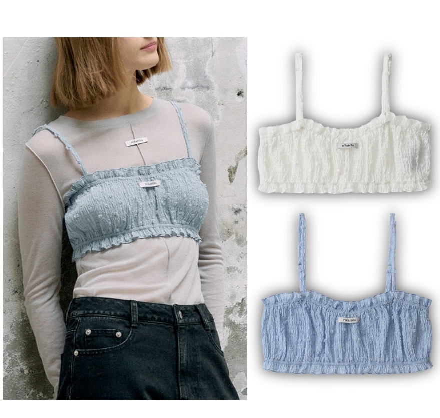 FRILL BUSTIER TOP