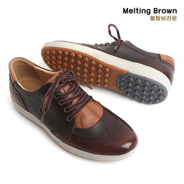 メンズカジュアルシューズ 牛革スニーカー D17