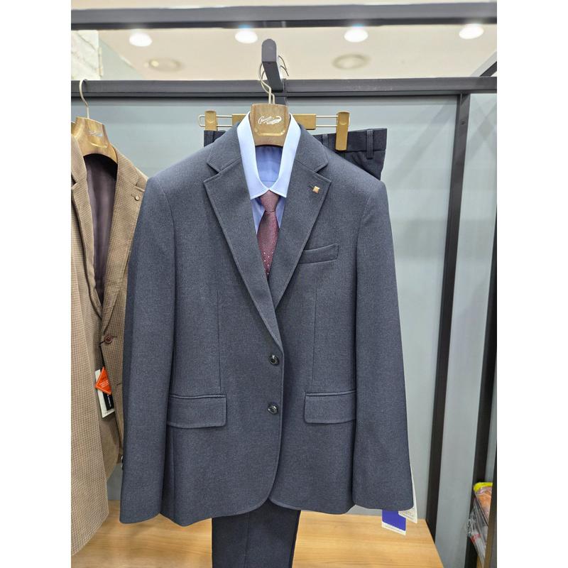 ウールライクシグネチャービジネスセットアップジャケットCDAABJK3103_IC