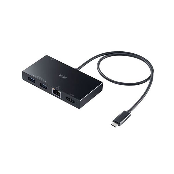 サンワサプライ USB Type-Cドッキングステーション ブラック USB-DKM10BK