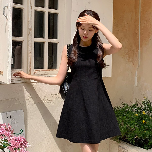 リネン混フレアワンピース op15132 5,106円