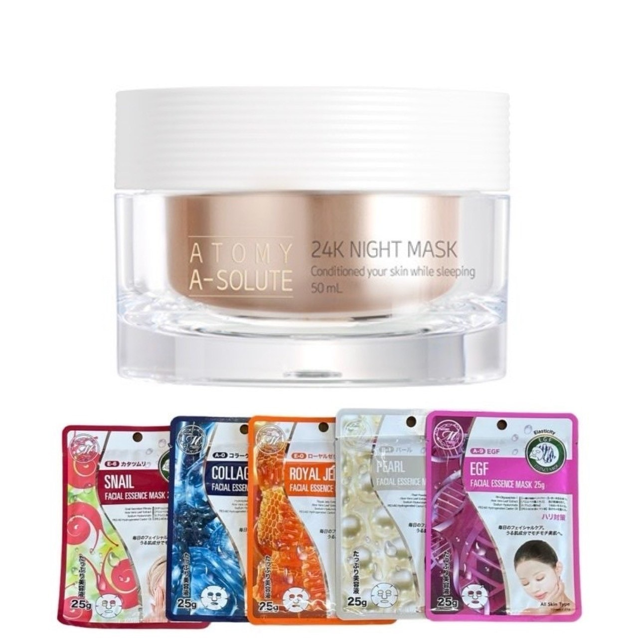国内発送 エイソルート 24k ナイトマスク 50ml マスクシート付き 韓国コスメ za016-1